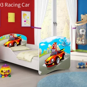 Dječji krevet ACMA s motivom 140x70 cm 03 Racing Car