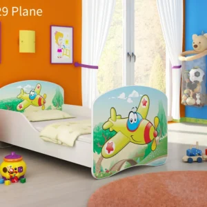 Dječji krevet ACMA s motivom 160x80 cm 29 Aeroplane