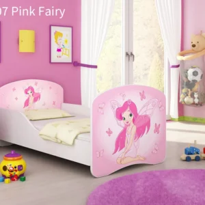 Dječji krevet ACMA s motivom 160x80 cm 07 Pink Fairy