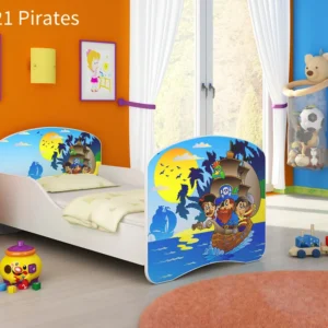 Dječji krevet ACMA s motivom 160x80 cm 21 Pirates