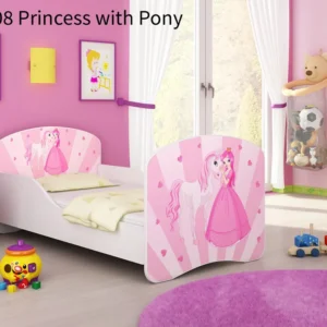 Dječji krevet ACMA s motivom 160x80 cm 08 Princess Pony