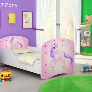 Dječji krevet ACMA s motivom 180x80 cm 17 Pony