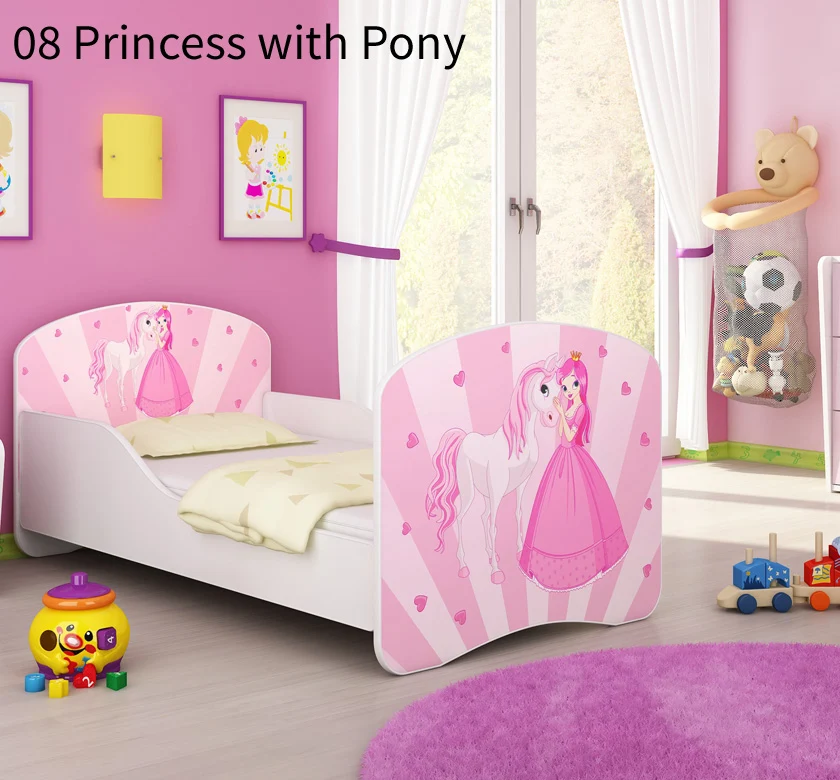 Dječji krevet ACMA s motivom 180x80 cm 08 Princess Pony