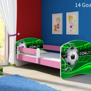 Dječji krevet ACMA s motivom, bočna roza 180x80 cm 14 Goal