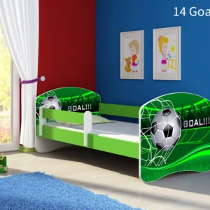 Dječji krevet ACMA s motivom, bočna zelena 180x80 cm 14 Goal