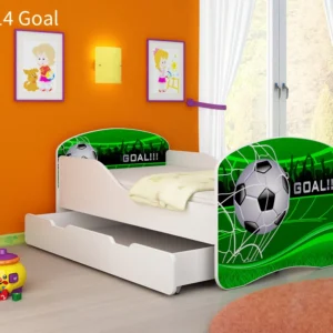 Dječji krevet ACMA s motivom + ladica 140x70 cm 14 Goal