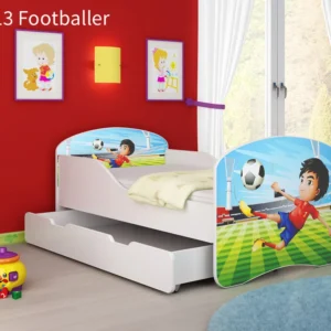 Dječji krevet ACMA s motivom + ladica 140x70 cm 13 Footballer