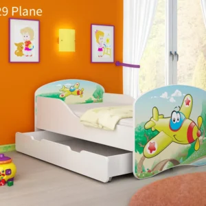 Dječji krevet ACMA s motivom + ladica 160x80 cm 29 Aeroplane