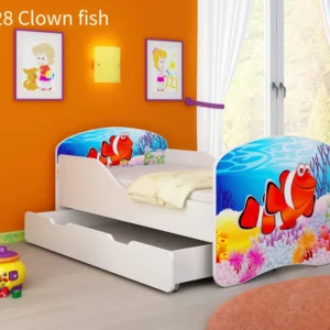 Dječji krevet ACMA s motivom + ladica 160x80 cm 28 Clown Fish