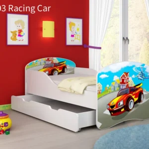 Dječji krevet ACMA s motivom + ladica 180x80 cm 03 Racing Car