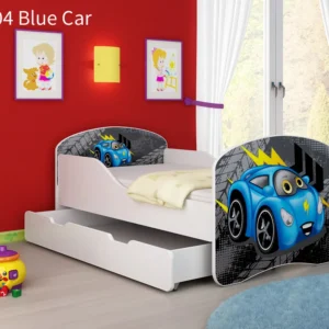 Dječji krevet ACMA s motivom + ladica 180x80 cm 04 Blue Car
