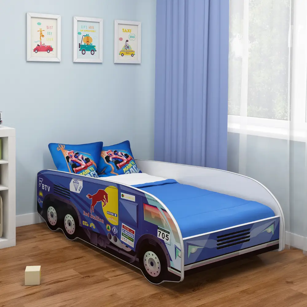 Dječji krevet ACMA TRUCK 160x80 cm 08 Dakar plava