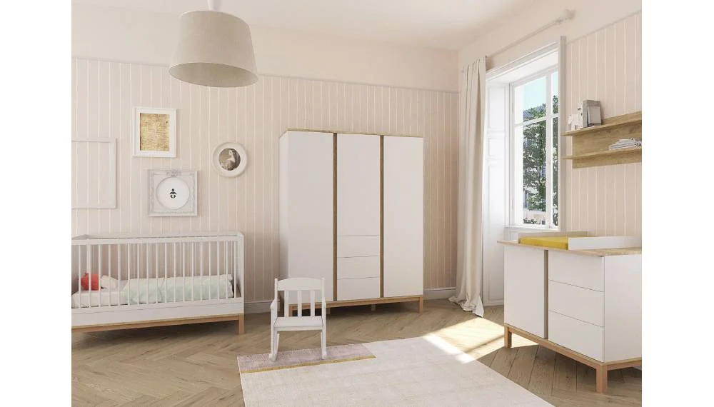 Faktum Loop kinderbet/krevet 140x70 cm, White-Oak