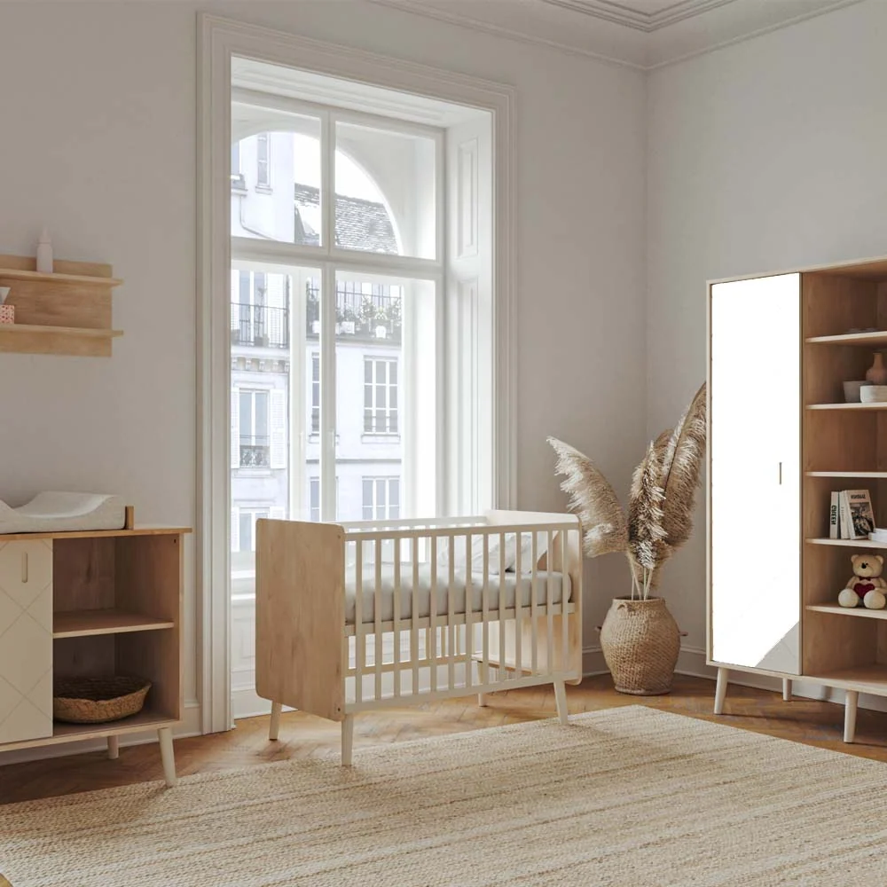 Faktum Peak kinderbet 120x60 cm, Natural Oak-White