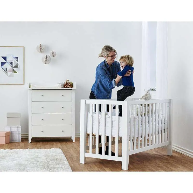 Hoppekids ANTON - Krevetac za bebe - 60x120 cm. - Bijela