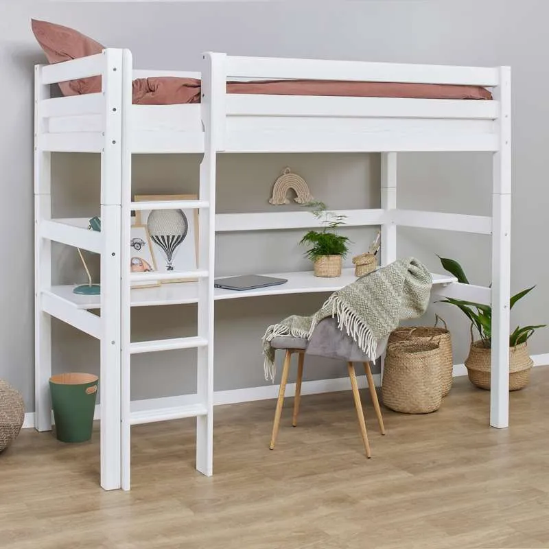 Hoppekids Duga radna ploč za ECO Luxury i ECO Dream visoki krevet 90x200 cm. - Bijela