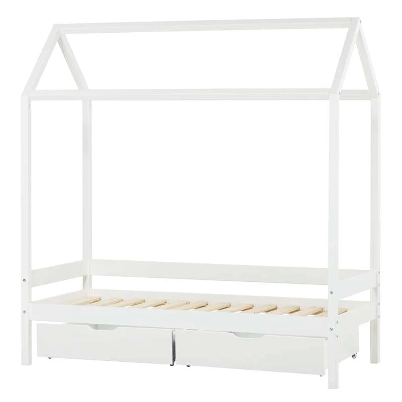 Hoppekids ECO Comfort - Husseng m. Skuffeset - 70x160 cm. - Bijela