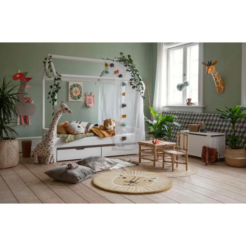 Hoppekids ECO Comfort - Husseng m. Skuffeset - 70x160 cm. - Bijela