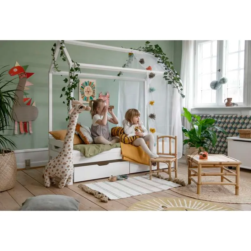 Hoppekids ECO Comfort - Husseng m. Skuffeset - 70x160 cm. - Bijela