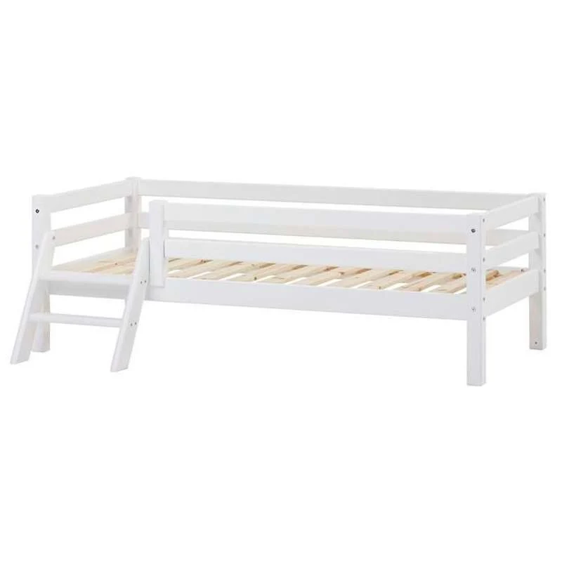 Hoppekids ECO Dream - Junior krevet s ljestvama i zaštitom za krevet - 70x160 cm. - Bijela