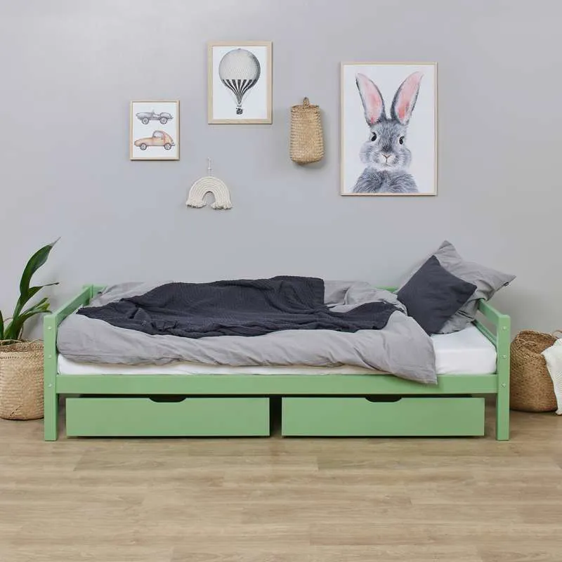 Hoppekids ECO Dream - Moja boja Juniorseng - 90x200 cm. - Razdvojivo - Svijetlo zelena