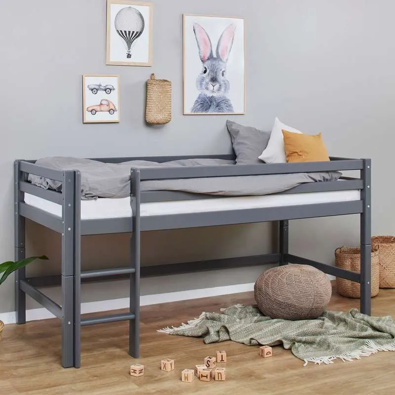 Hoppekids ECO Dream - Moja boja poluvisoki krevet - 90x200 cm. - Dimnjaka biser