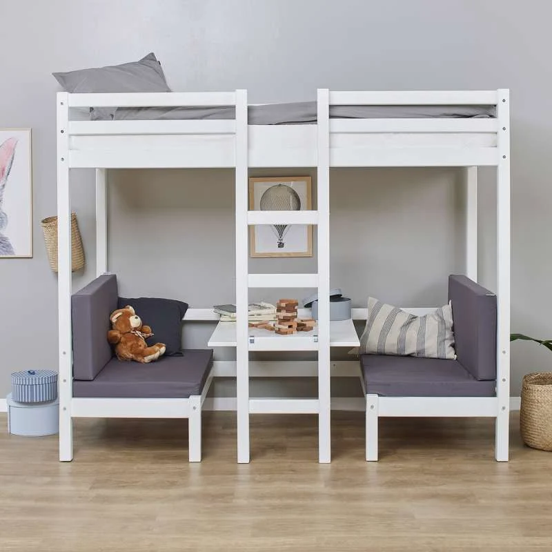 Hoppekids Jumboseng - 90x200 cm. - Bijela