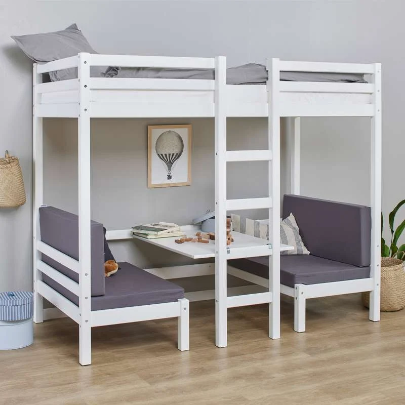 Hoppekids Jumboseng - 90x200 cm. - Bijela