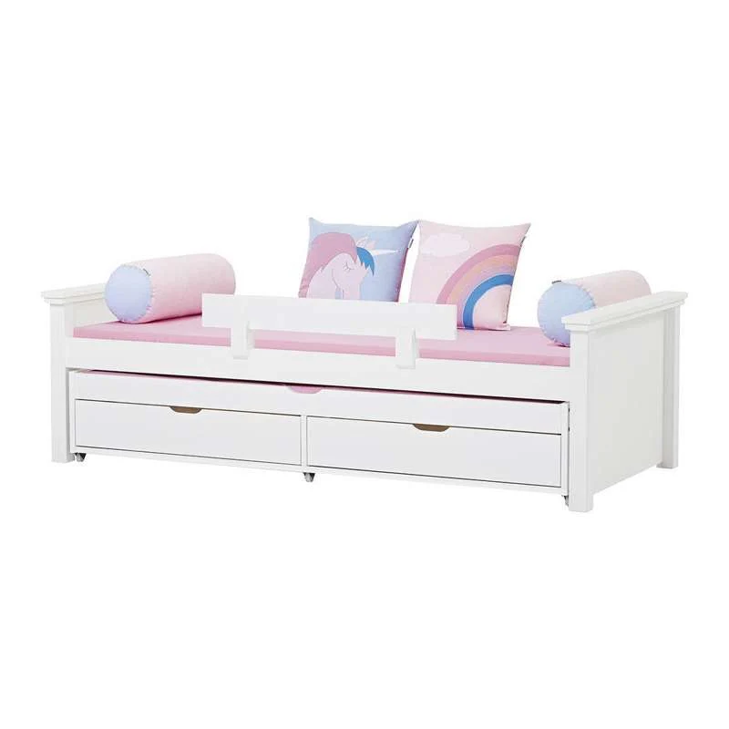 Hoppekids MAJA DELUXE - Juniorseng - 2 Srednje bočne strane - 90x200cm - Fleksibilna podloga za spavanje - Bijela