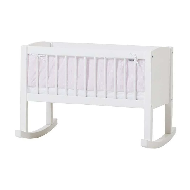 Hoppekids Ograda za krevet - 40x80 cm. - Svijetlo ružičasta