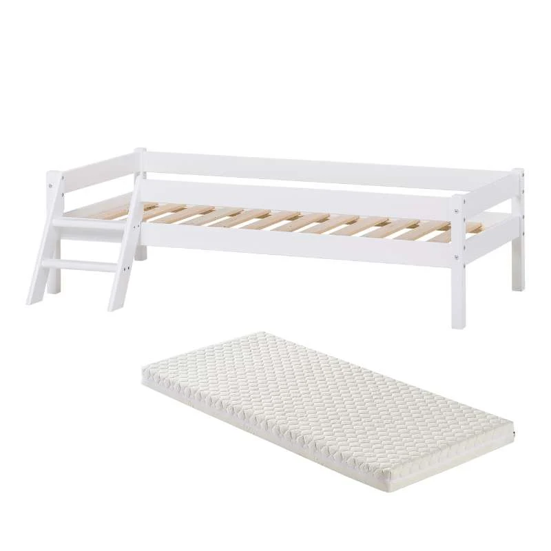 Kid'oh Junior krevet s. Sweet Dream madrac - Svanemærket - 70x160 cm - Bijela