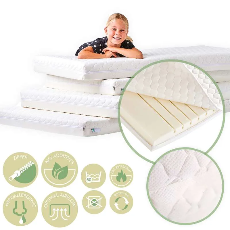 Kid'oh Junior krevet s Sweet Dream madracem - Svanemærket - 70x160 cm - Zelena