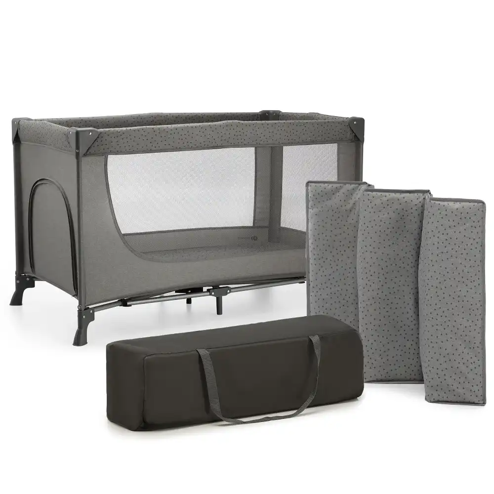 Kinderkraft Putni krevetić 2u1 Joy 2, Dark Grey