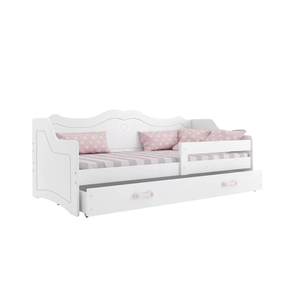 Krevet BMS Julia + ladica, BIA 160x80 bijela