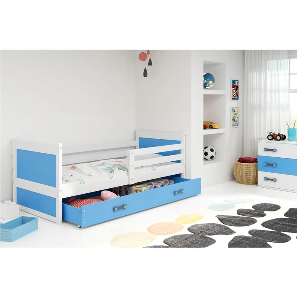 Krevet BMS Rico + ladica 190x80 cm, BIA plava
