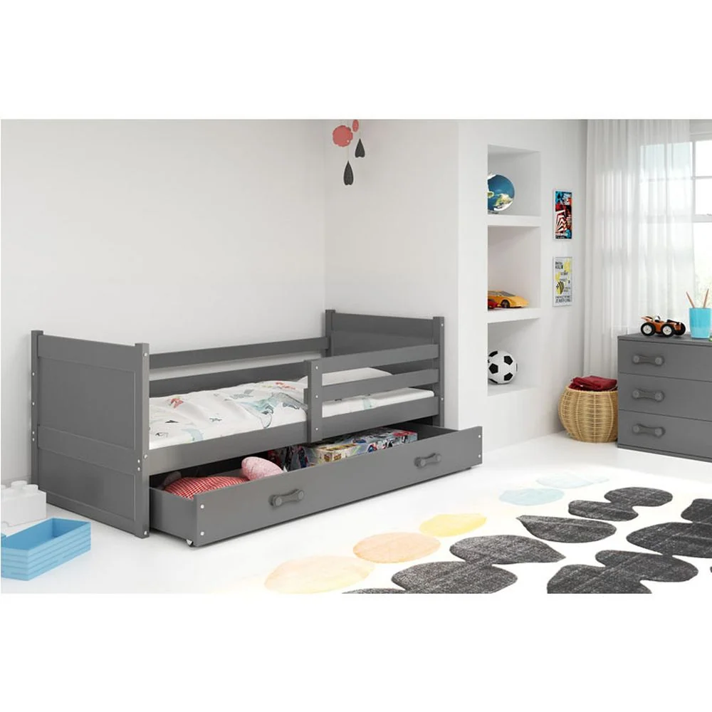 Krevet BMS Rico + ladica 200x90 cm, GRF grafit
