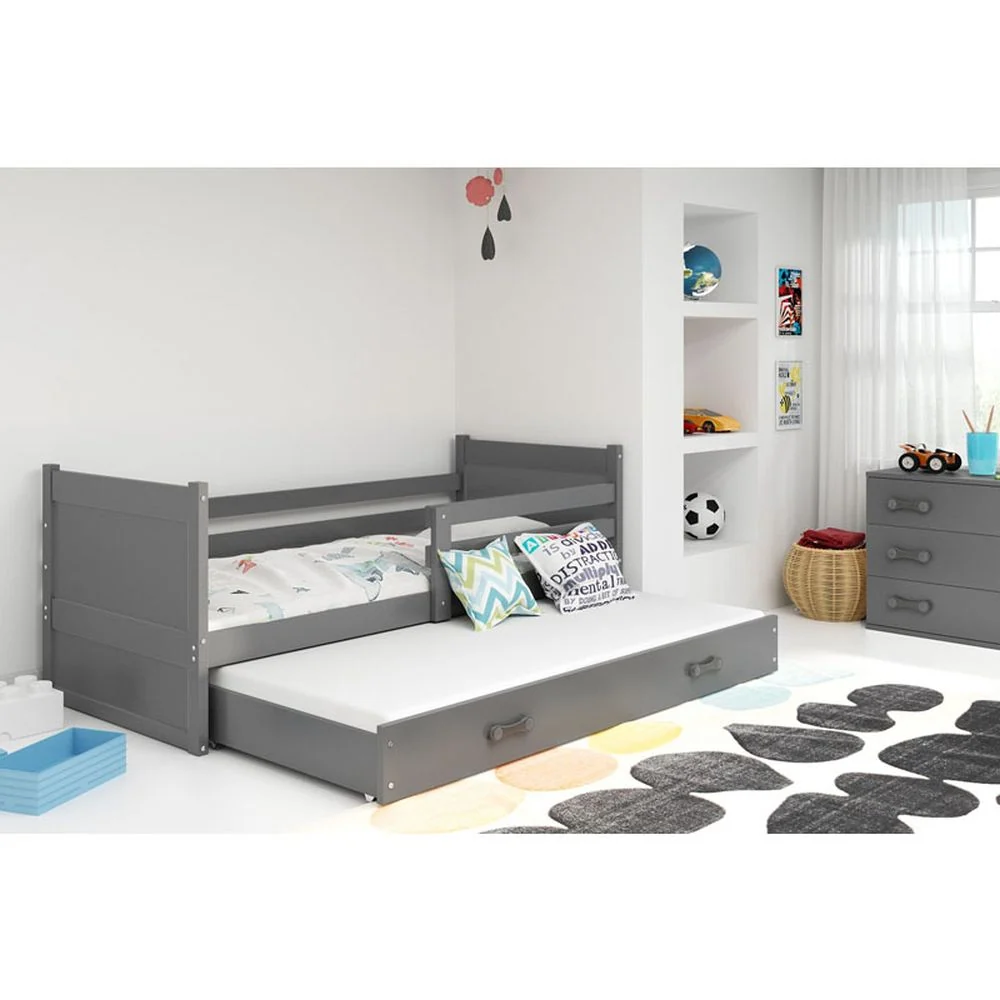 Krevet BMS Rico za 2 osobe 200x90 cm, GRF grafit