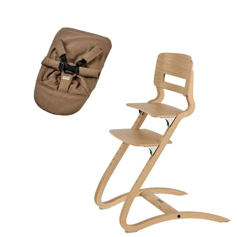 Leander Louie™ Visoka stolica s baby uloškom - Eg/Prirodan