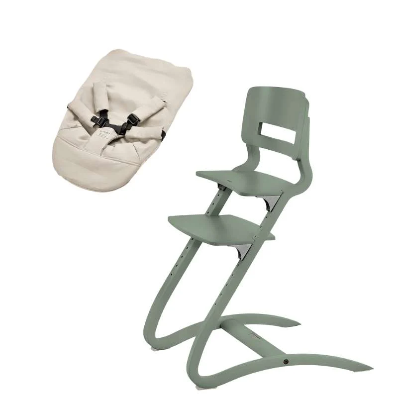 Leander Louie™ Visoka stolica s baby uloškom - Sage Green