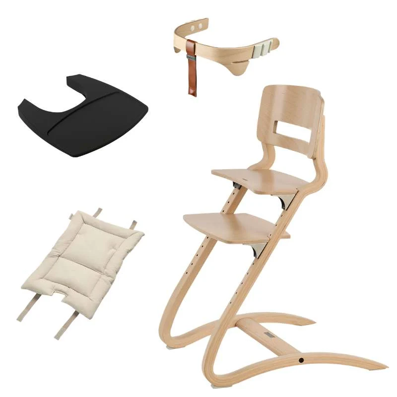 Leander Louie™ Visoka stolica - Bøg/Prirodan - Paket 2