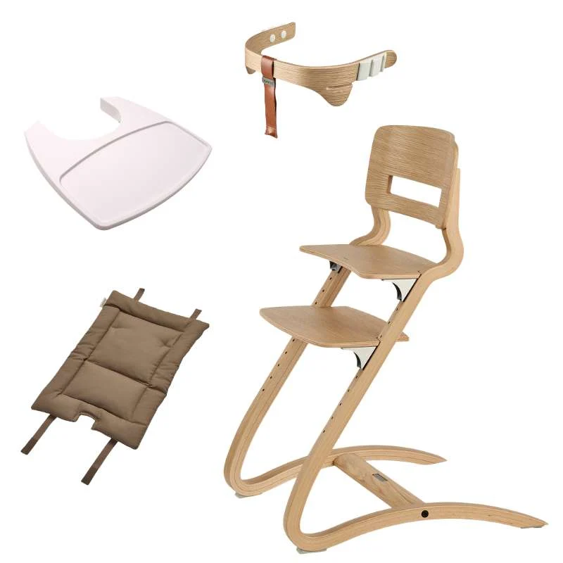 Leander Louie™ Visoka stolica - Eg/Prirodan - Paket 2