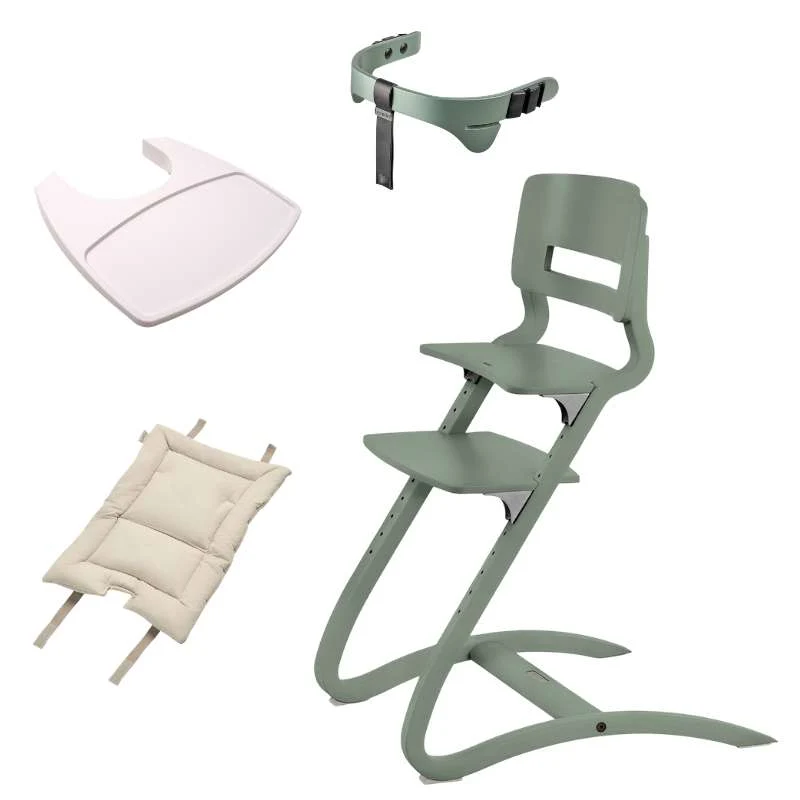 Leander Louie™ Visoka stolica - Siva boja - Paket 2
