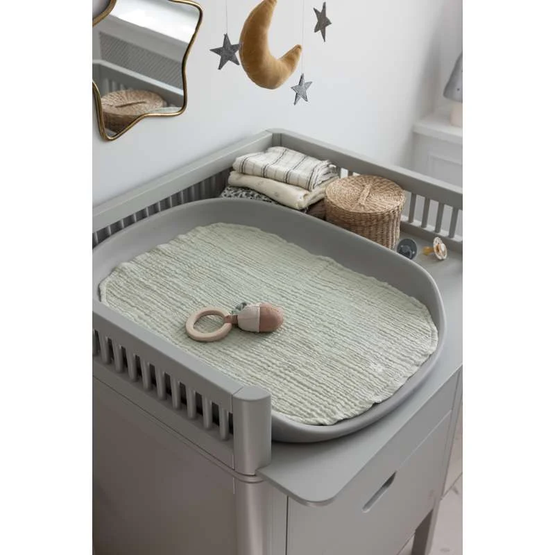 Sebra Puslebord s ladicama - Kamena siva - Paket 1