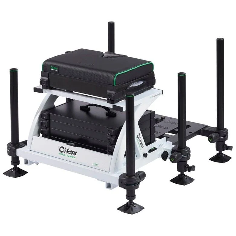 Sensas World Champion 3910 Seatbox White & Green
