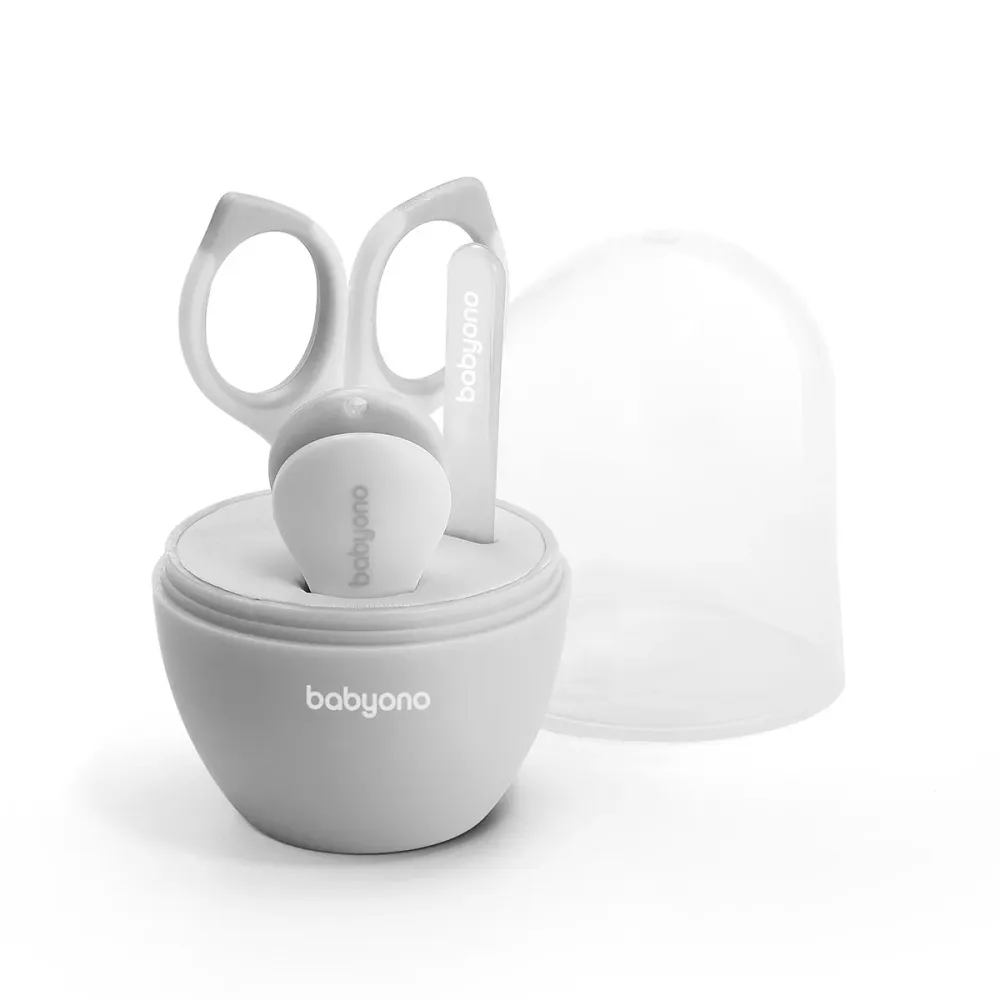 BabyOno Set za manikuru u kutijici, sivi