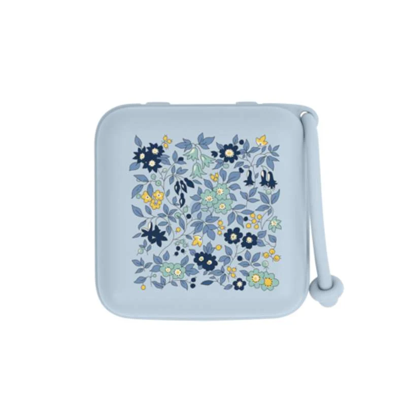 Vrhunski vrtić BIBS Accessories Pacifier Box - Sutteboks - Liberty - Chamomille Lawn/Baby Blue