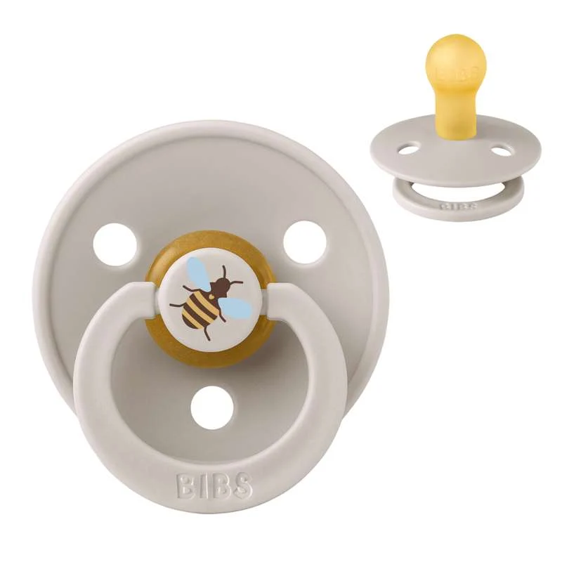 BIBS Rund Colour Sut - Str. 1 - Naturgummi - Studio - Bumblebee - Mushroom