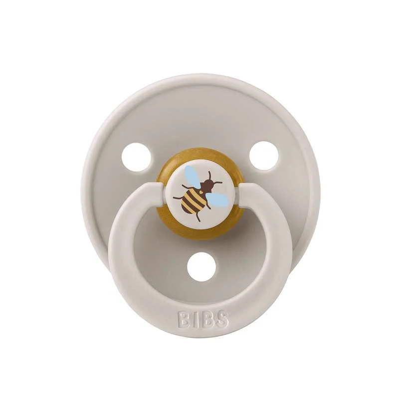 BIBS Rund Colour Sut - Str. 1 - Naturgummi - Studio - Bumblebee - Mushroom