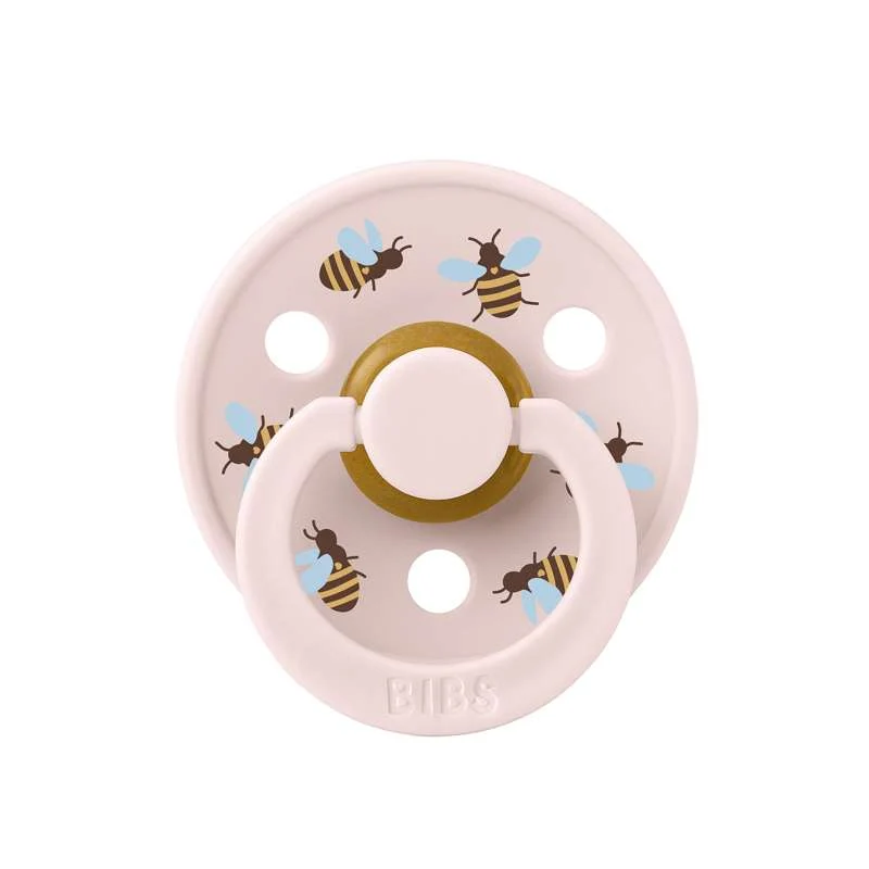 BIBS Rund Colour Sut - Str. 1 - Naturgummi - Studio - Bumblebee - Petal
