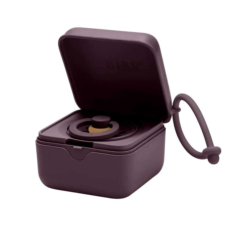 BIBS Accessories Pacifier Box - Sutteboks m. Plads til 3 Sutter - Plum